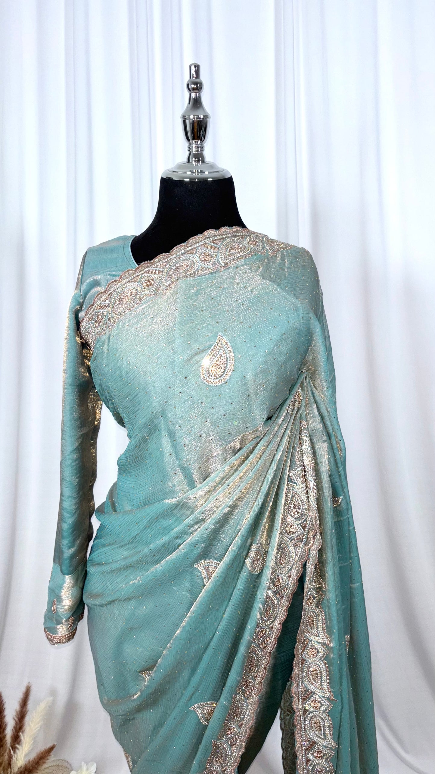 Saree prêt à porter/ One minute saree - Golden Sky