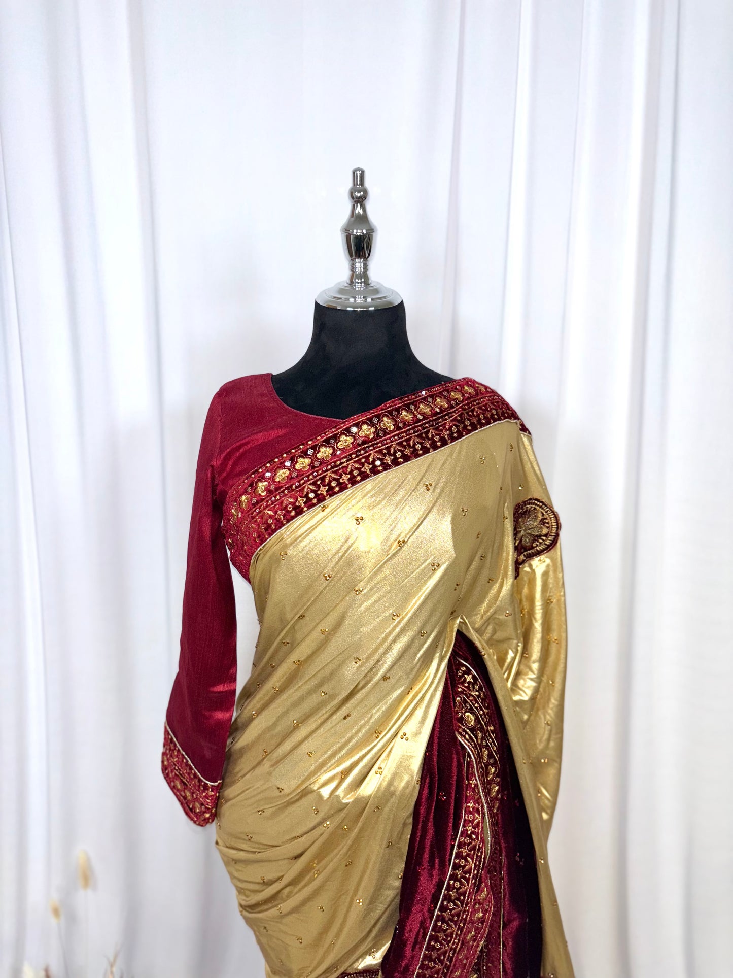Saree prêt à porter/ One minute saree - Iris d'Or