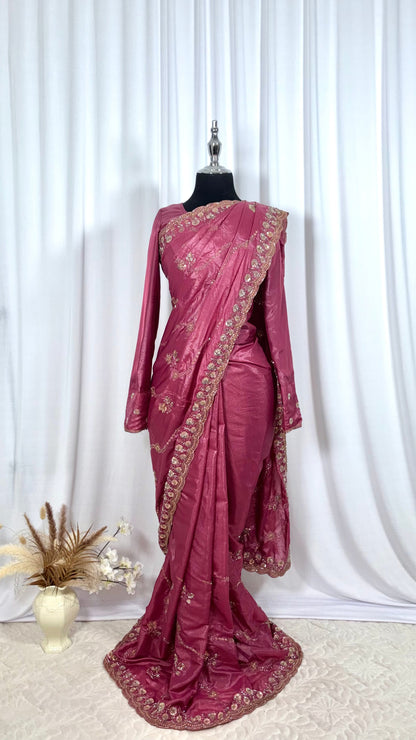 Saree prêt à porter/ One minute saree - Malkia Rose