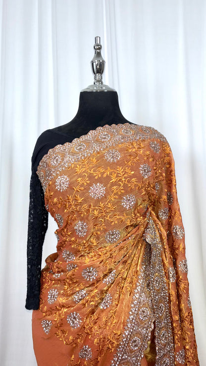 Saree traditionnel - Glowy Honey