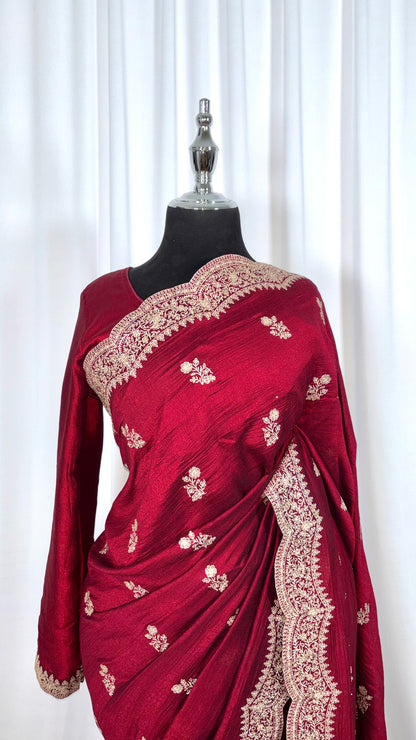 Saree prêt à porter/ One minute saree - Ameera Rouge