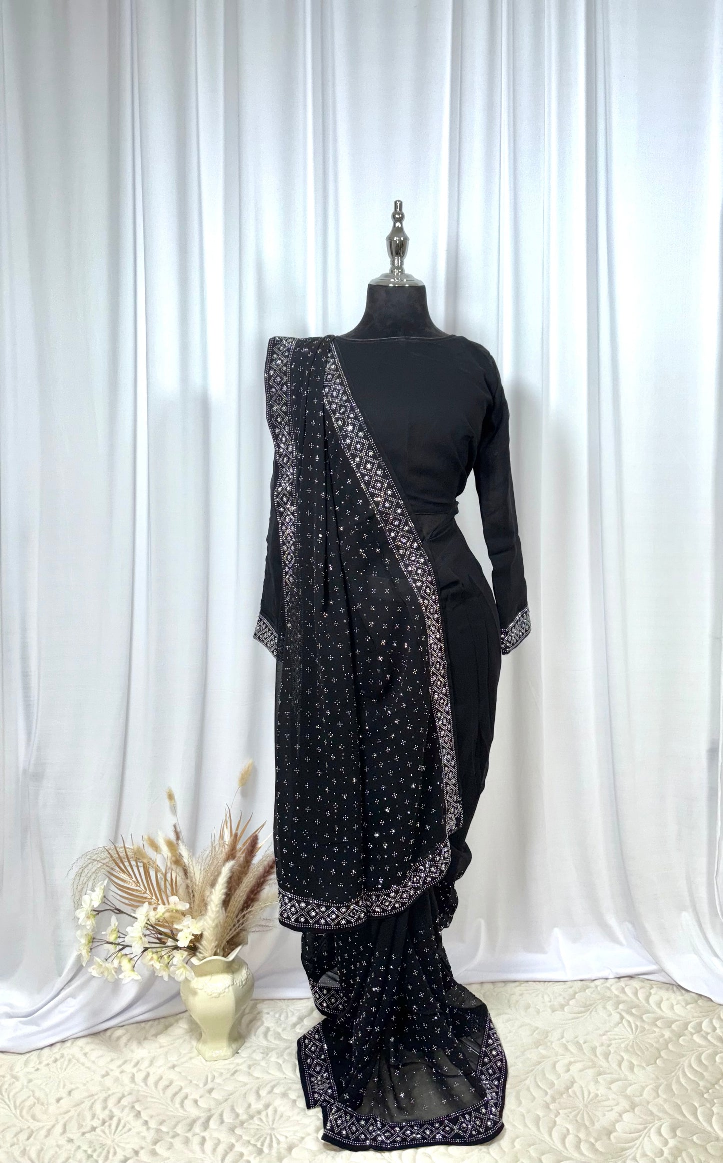 Saree prêt à porter/ One minute saree - Lumière d'Ombre