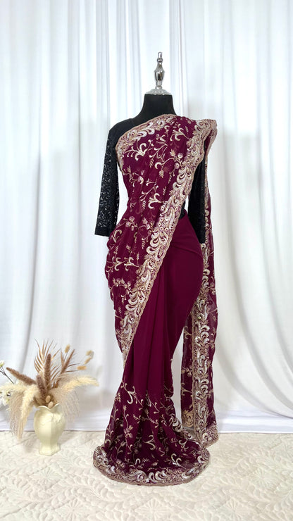 Saree prêt à porter/ One minute saree - Tulip Charm