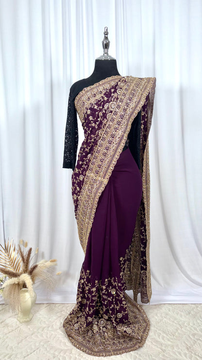 Saree prêt à porter/ One minute saree - Drakshana