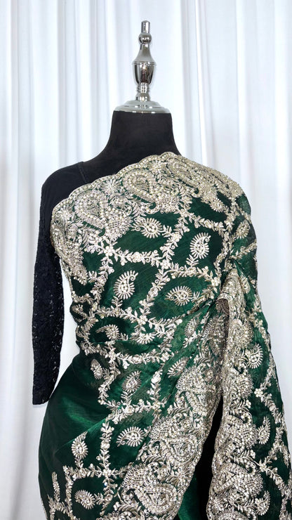 Saree traditionnel - Forest Aura