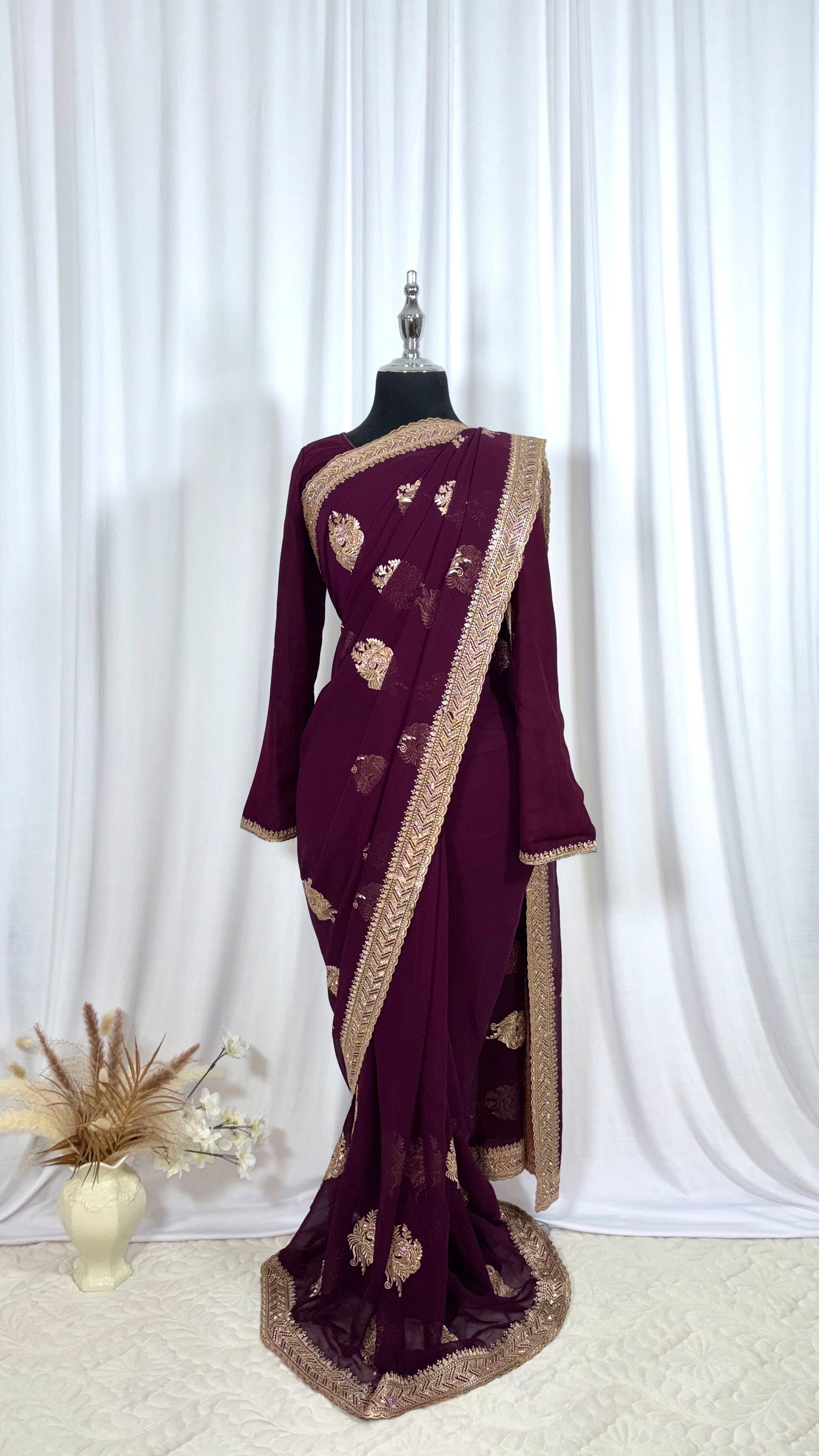 Saree prêt à porter/ One minute saree - Sona Shyam