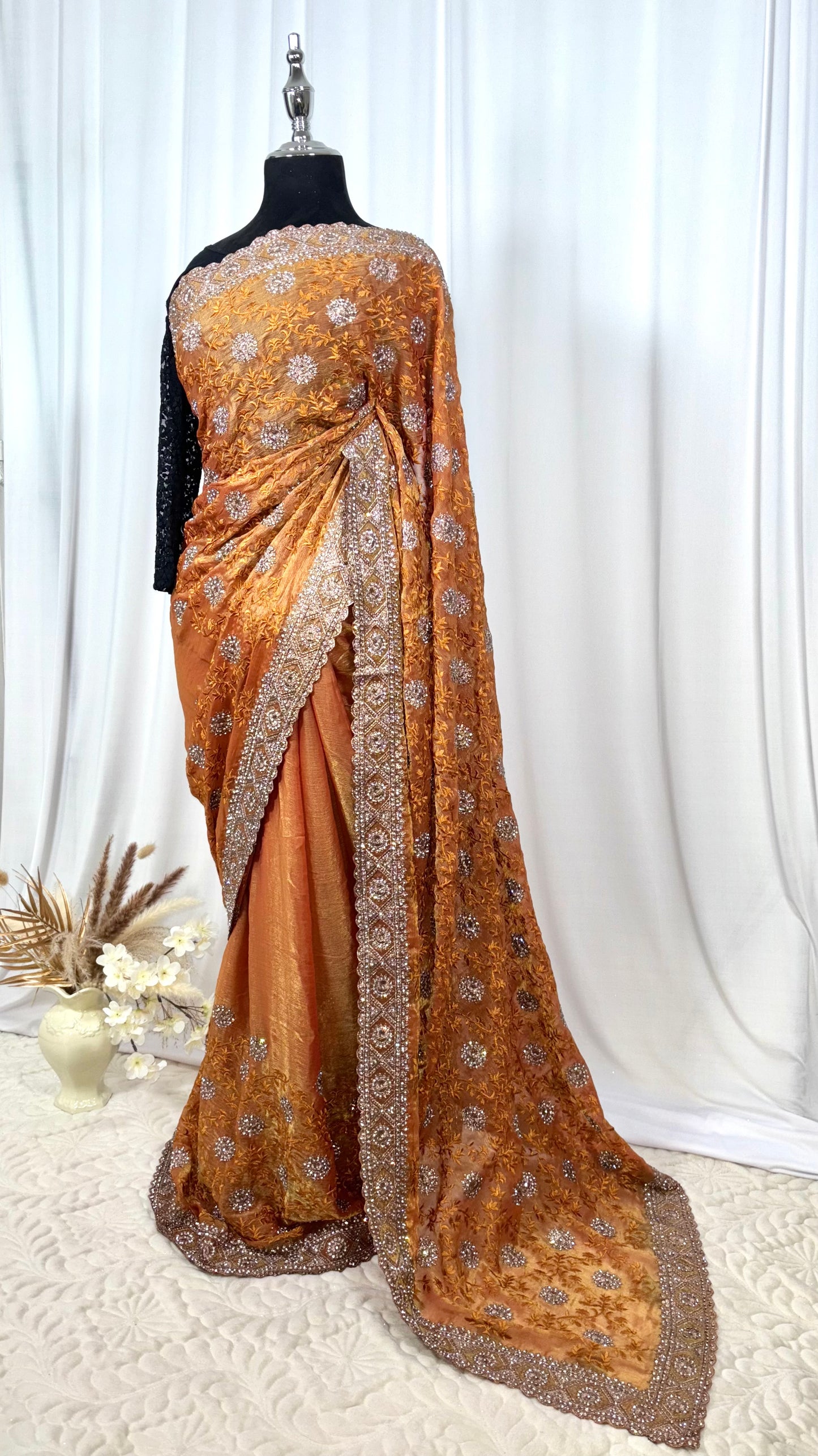 Saree traditionnel - Glowy Honey