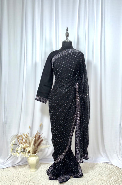 Saree prêt à porter/ One minute saree - Lumière d'Ombre