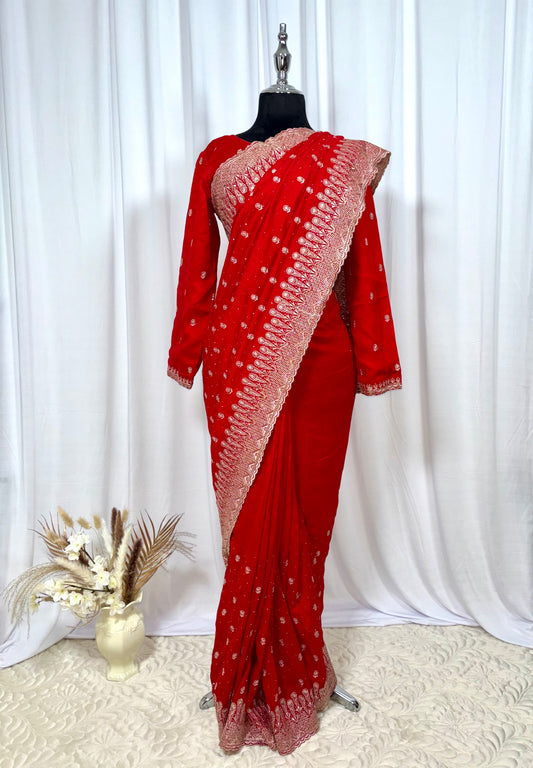 Saree prêt à porter/ One minute saree - Rubis Elégance