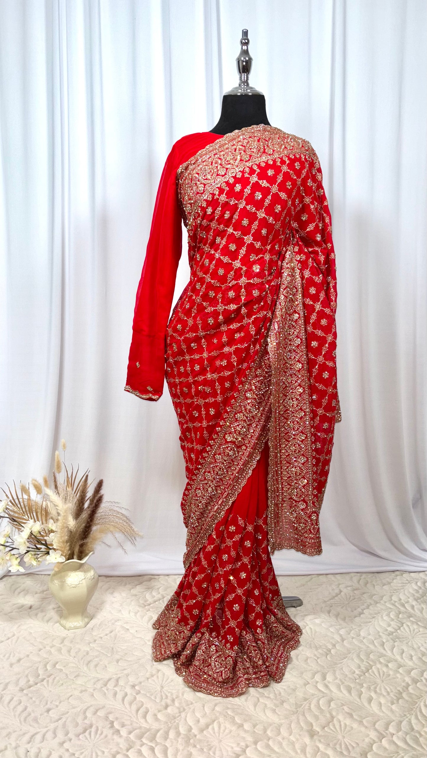 Saree à prêt à porter/ One minute saree - Ardente Élégance