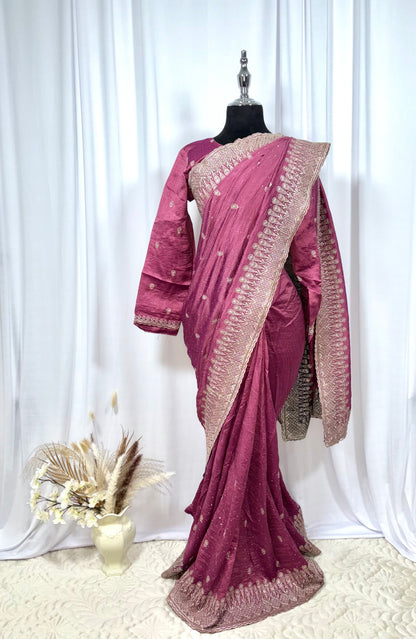 Saree prêt à porter/ One minute saree - Charme de Rose