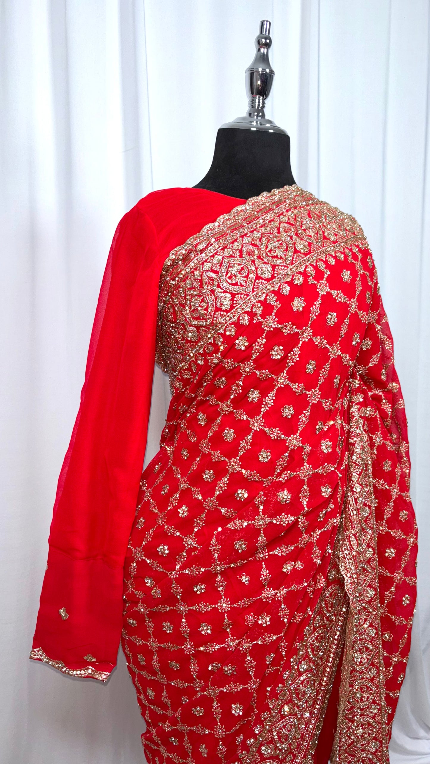 Saree à prêt à porter/ One minute saree - Ardente Élégance