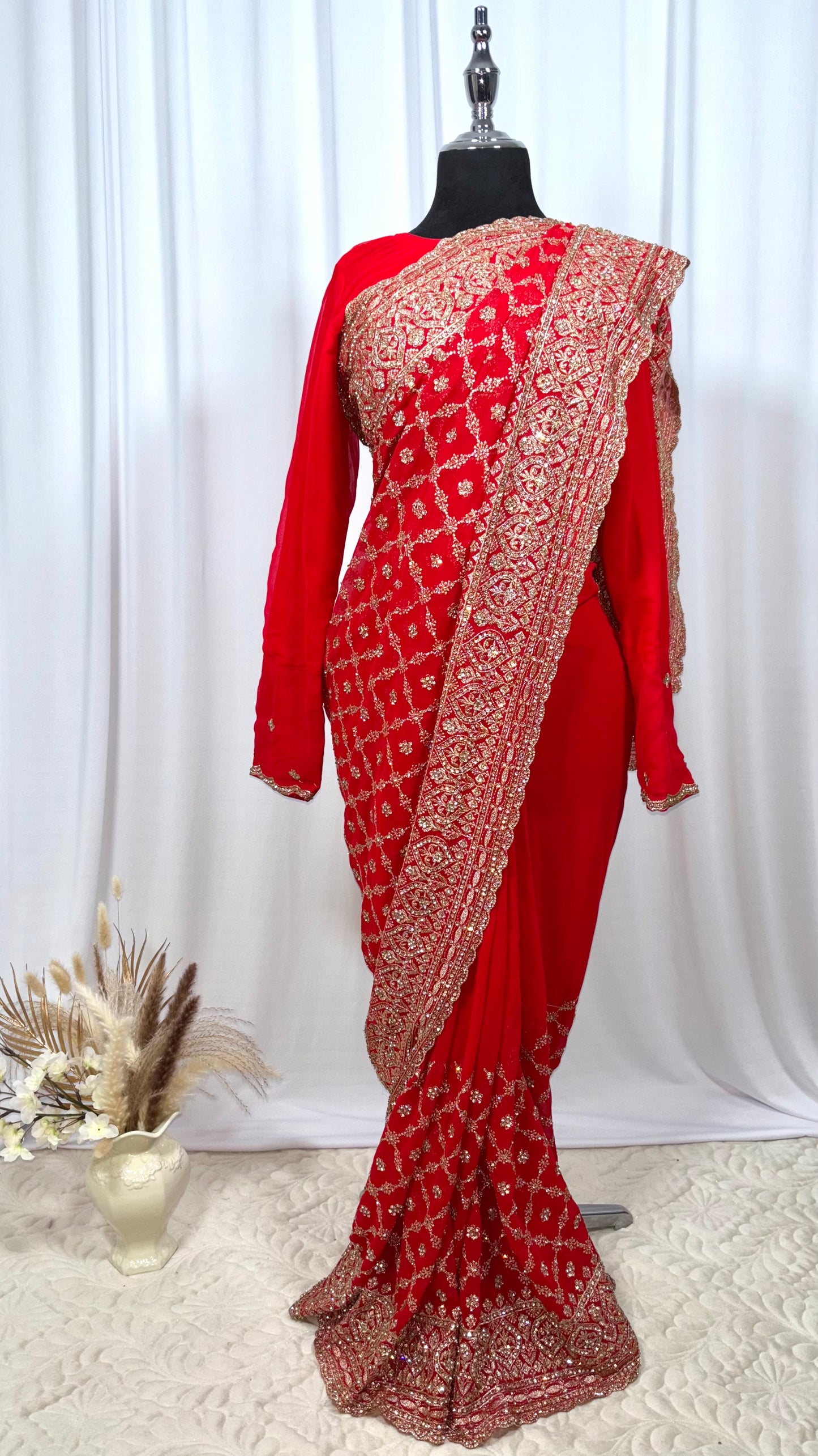 Saree à prêt à porter/ One minute saree - Ardente Élégance