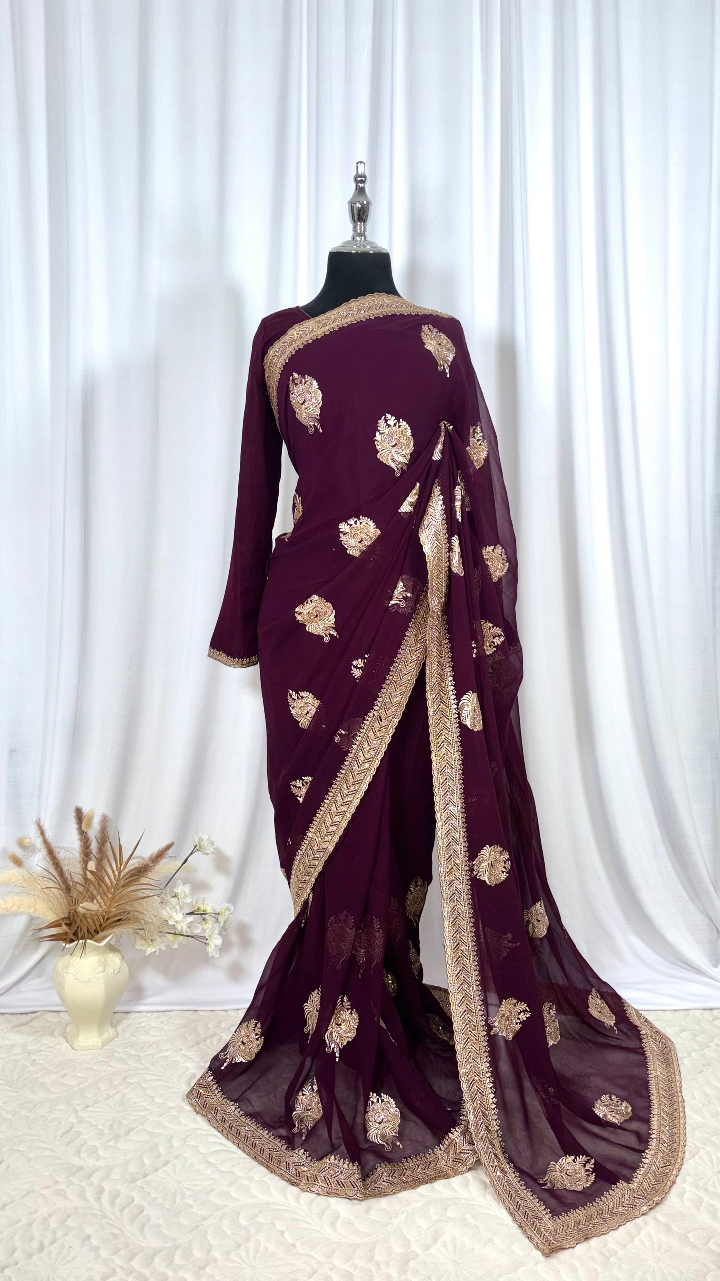 Saree prêt à porter/ One minute saree - Sona Shyam