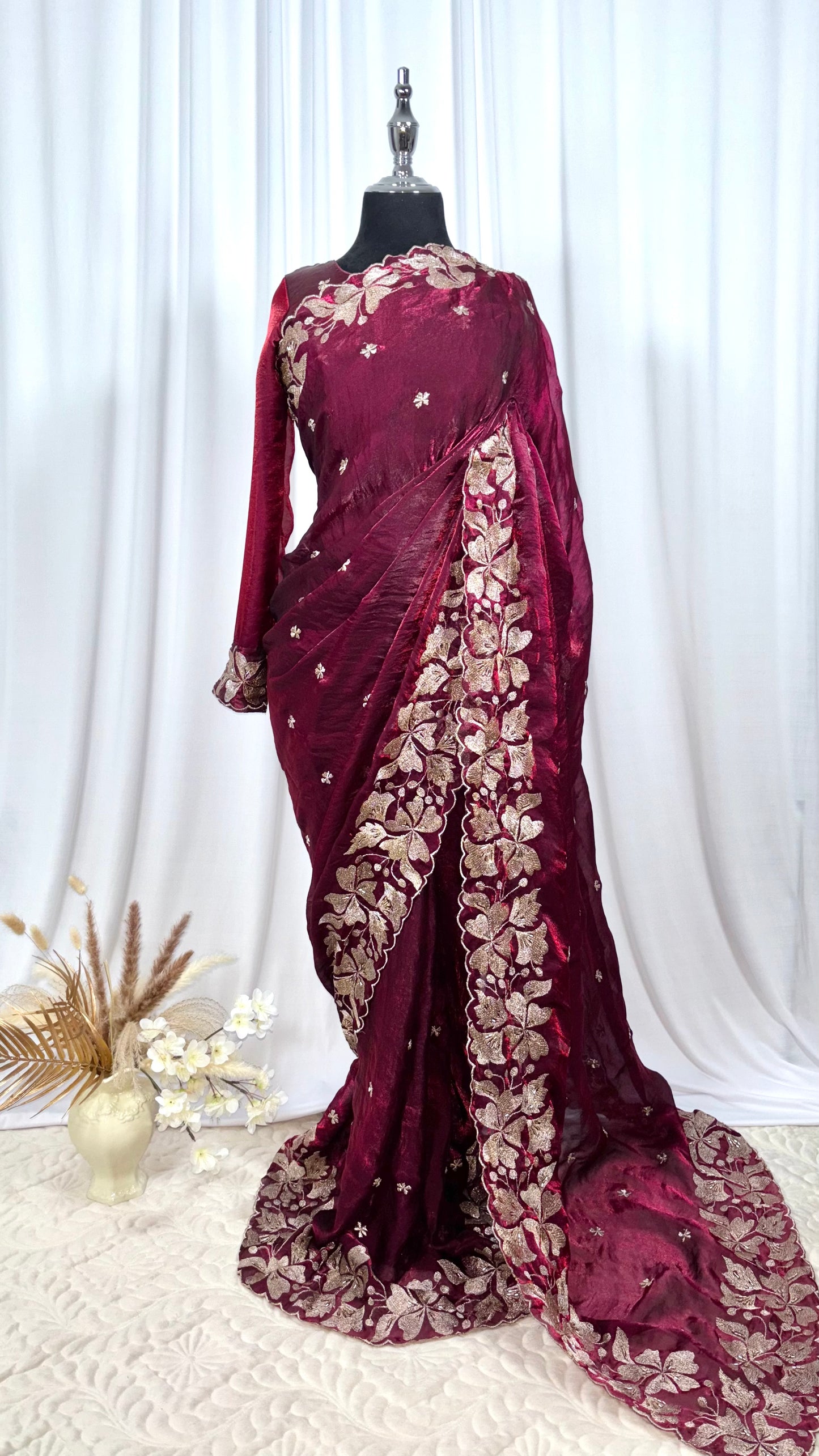 Saree prêt à porter/ One minute saree - Flora Aura