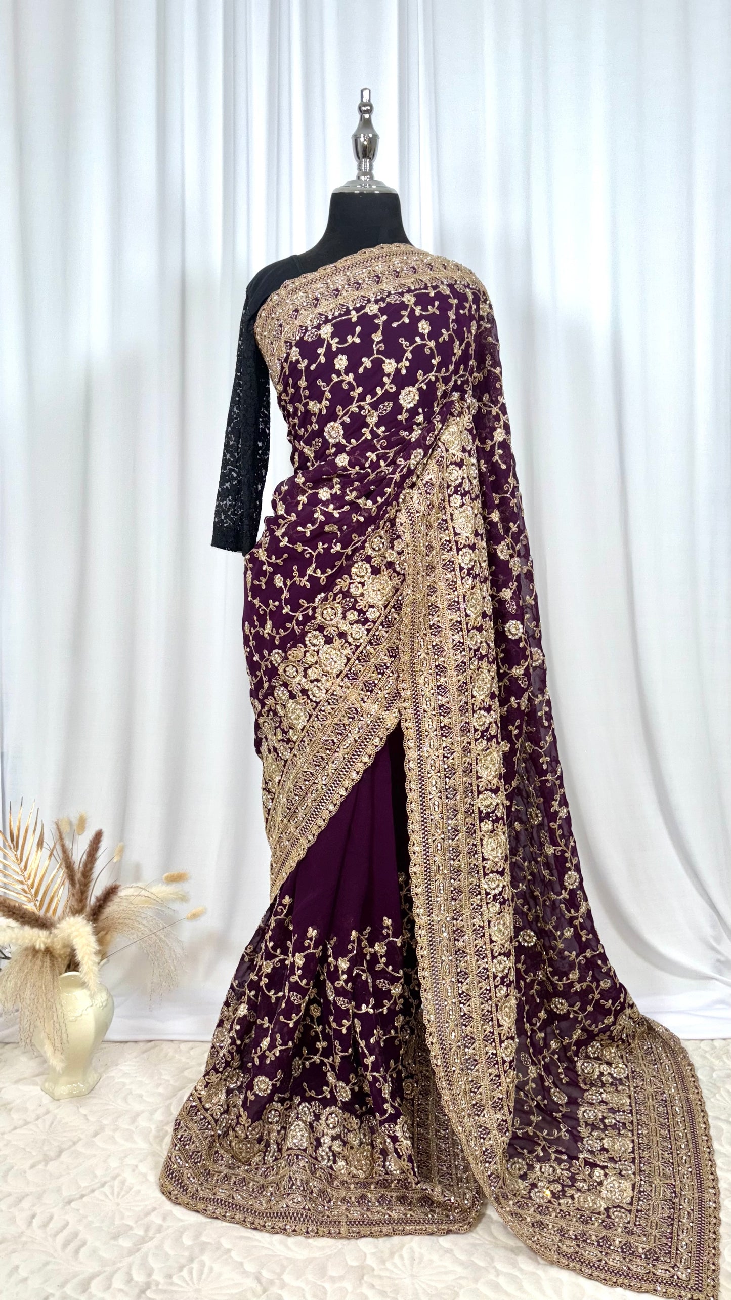 Saree prêt à porter/ One minute saree - Drakshana