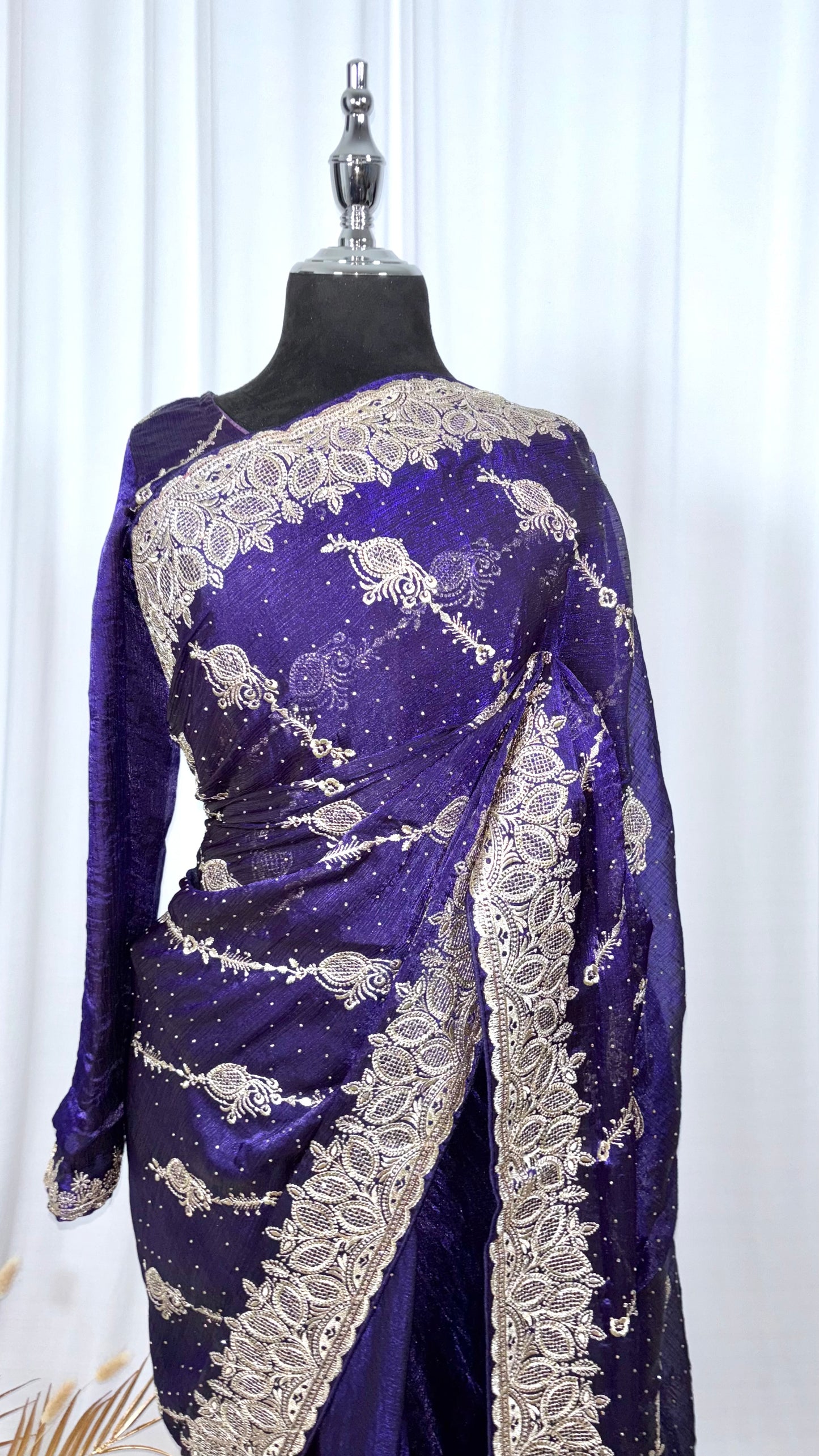 Saree prêt à porter/ One minute saree - Indigo Rani