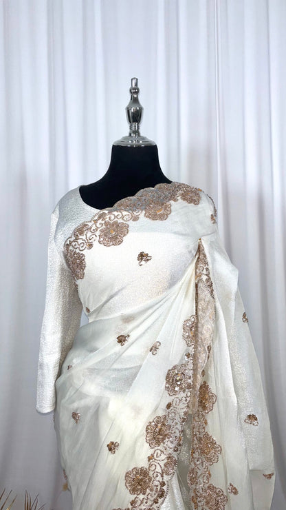 Saree traditionnel - Paal Malar