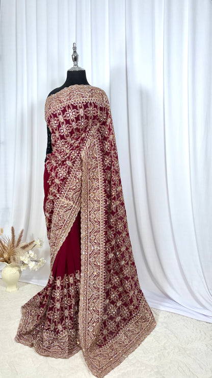 Saree traditionnel - Sembaruthi