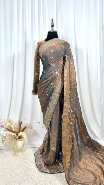 Saree prêt à porter/ One minute saree - Brune Maharani