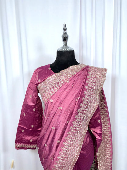 Saree prêt à porter/ One minute saree - Charme de Rose