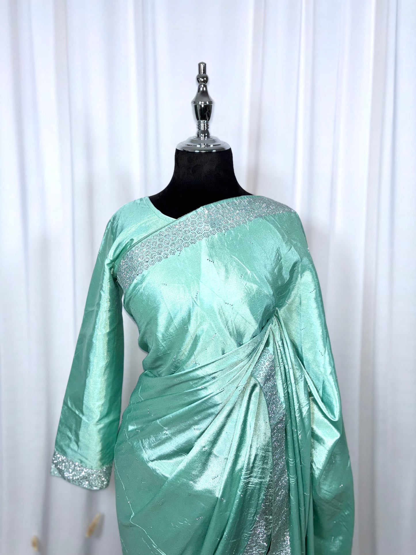 Saree prêt à porter/ One minute saree - Sérénité Azur