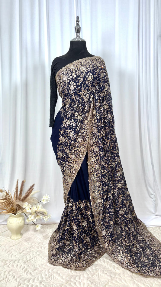 Saree traditionnel - Night of Gold