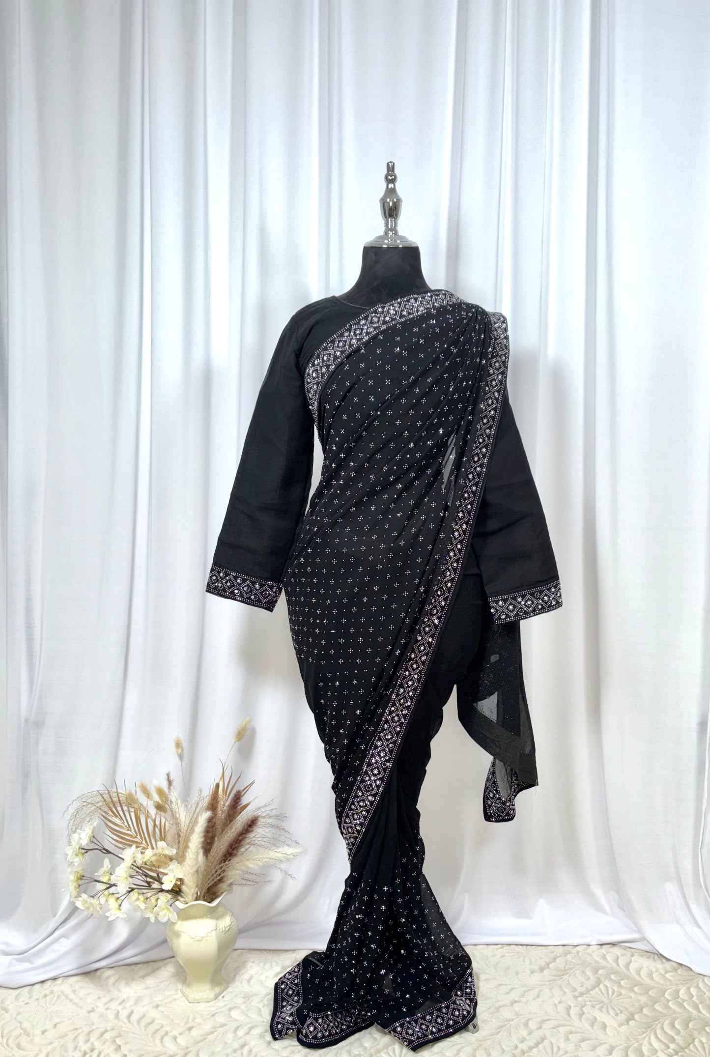 Saree prêt à porter/ One minute saree - Lumière d'Ombre