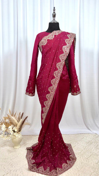 Saree prêt à porter/ One minute saree - Saphira Impériale