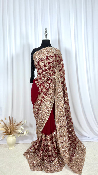 Saree traditionnel - Sembaruthi