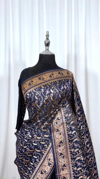 Saree traditionnel - Rajani Blue