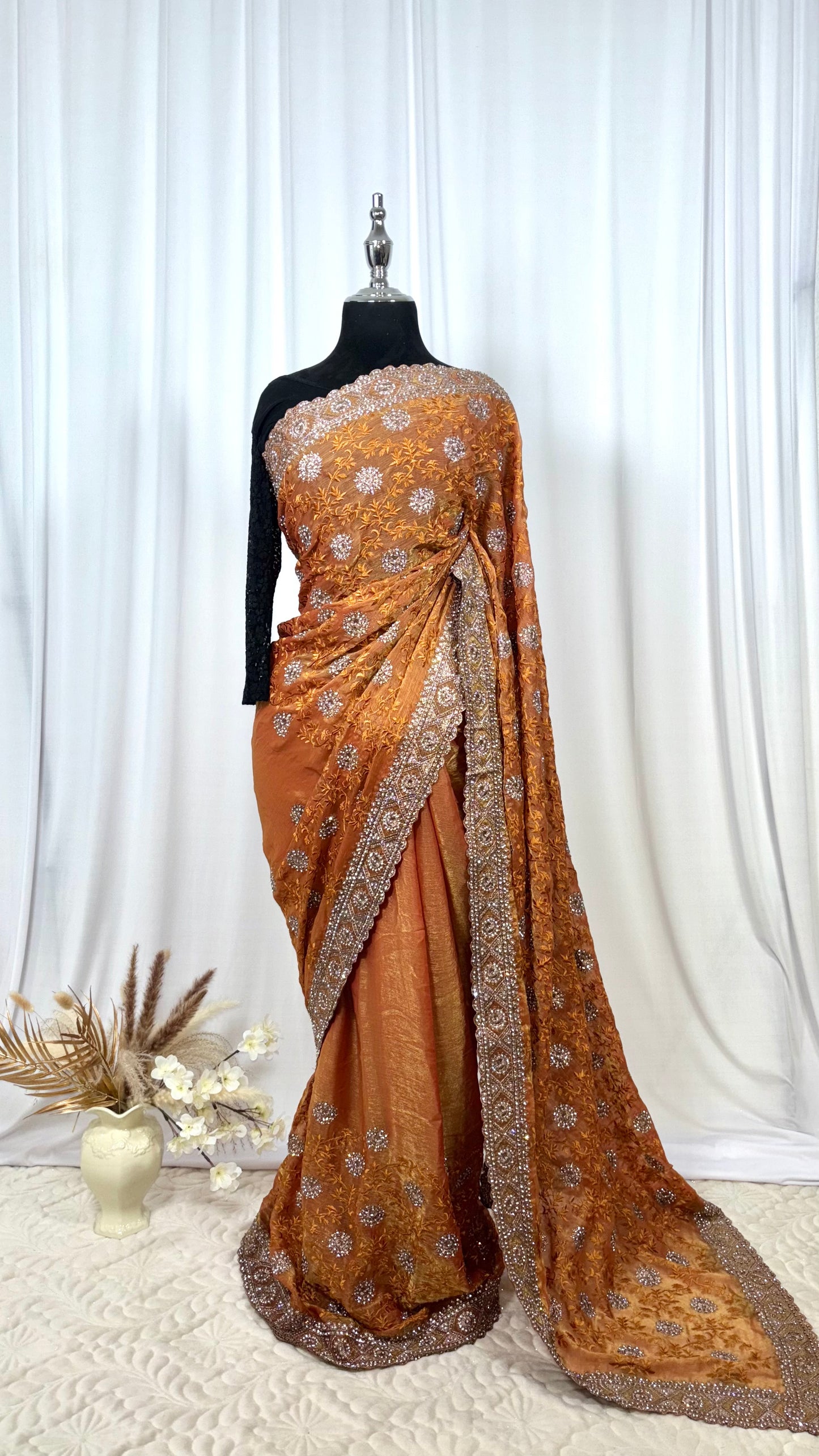 Saree traditionnel - Glowy Honey