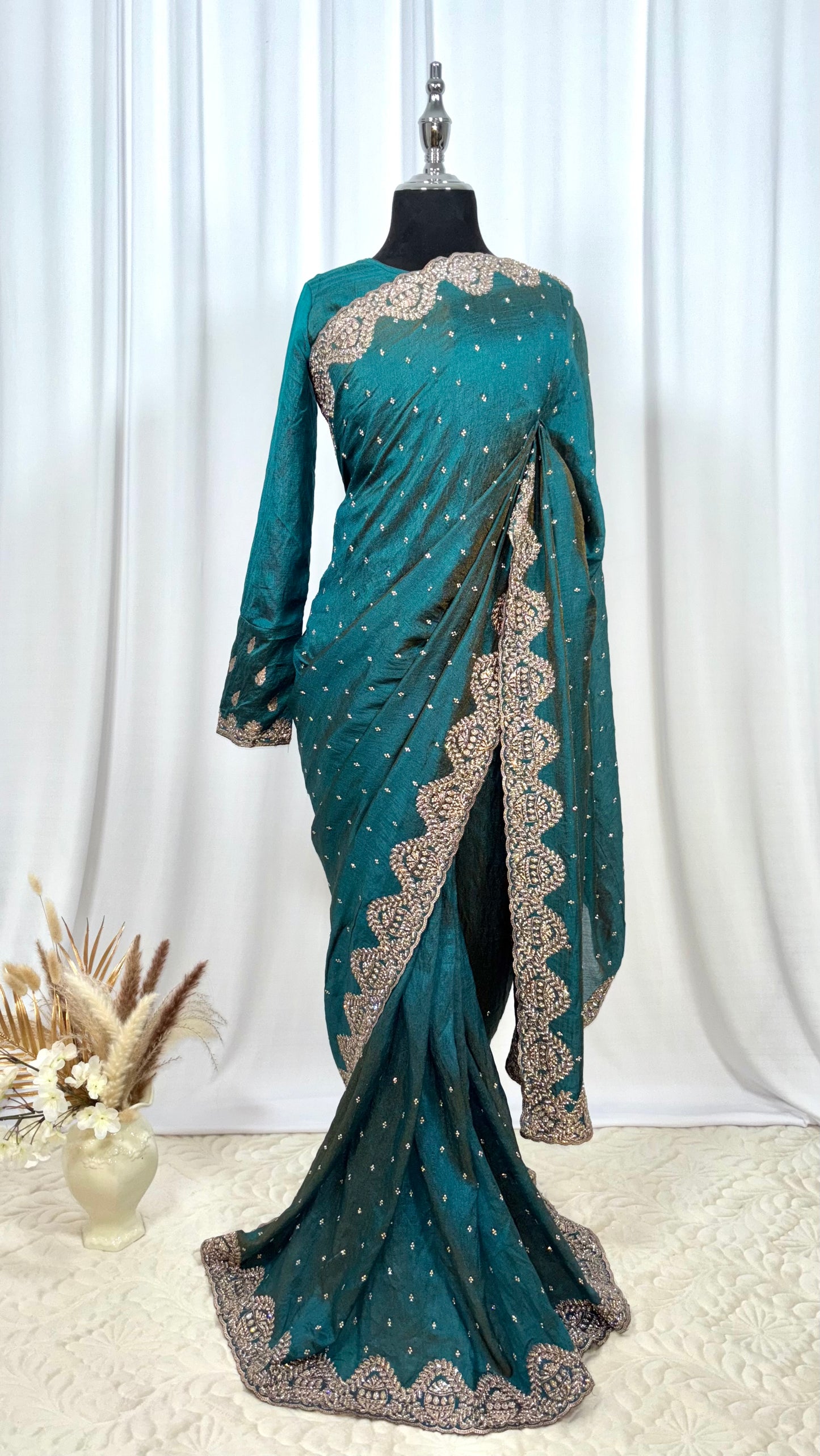 Saree prêt à porter/ One minute saree - Dame de Jade