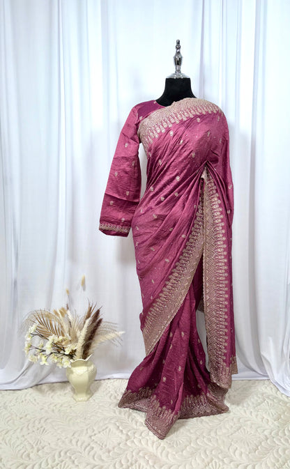 Saree prêt à porter/ One minute saree - Charme de Rose