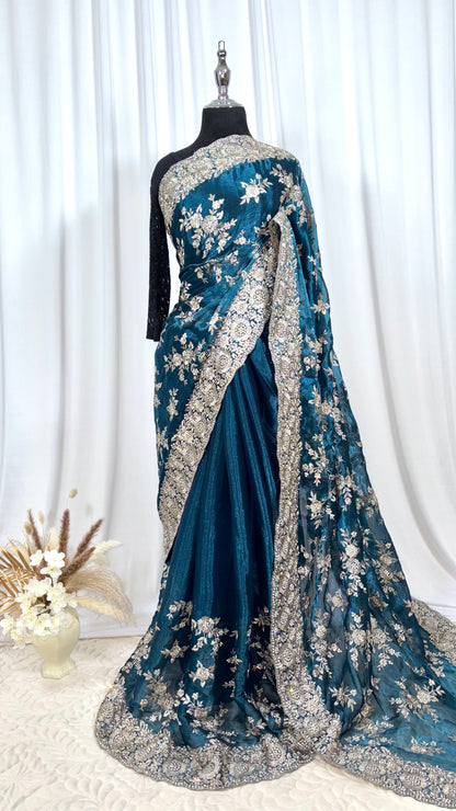 Saree traditionnel - Fleur Nuitée