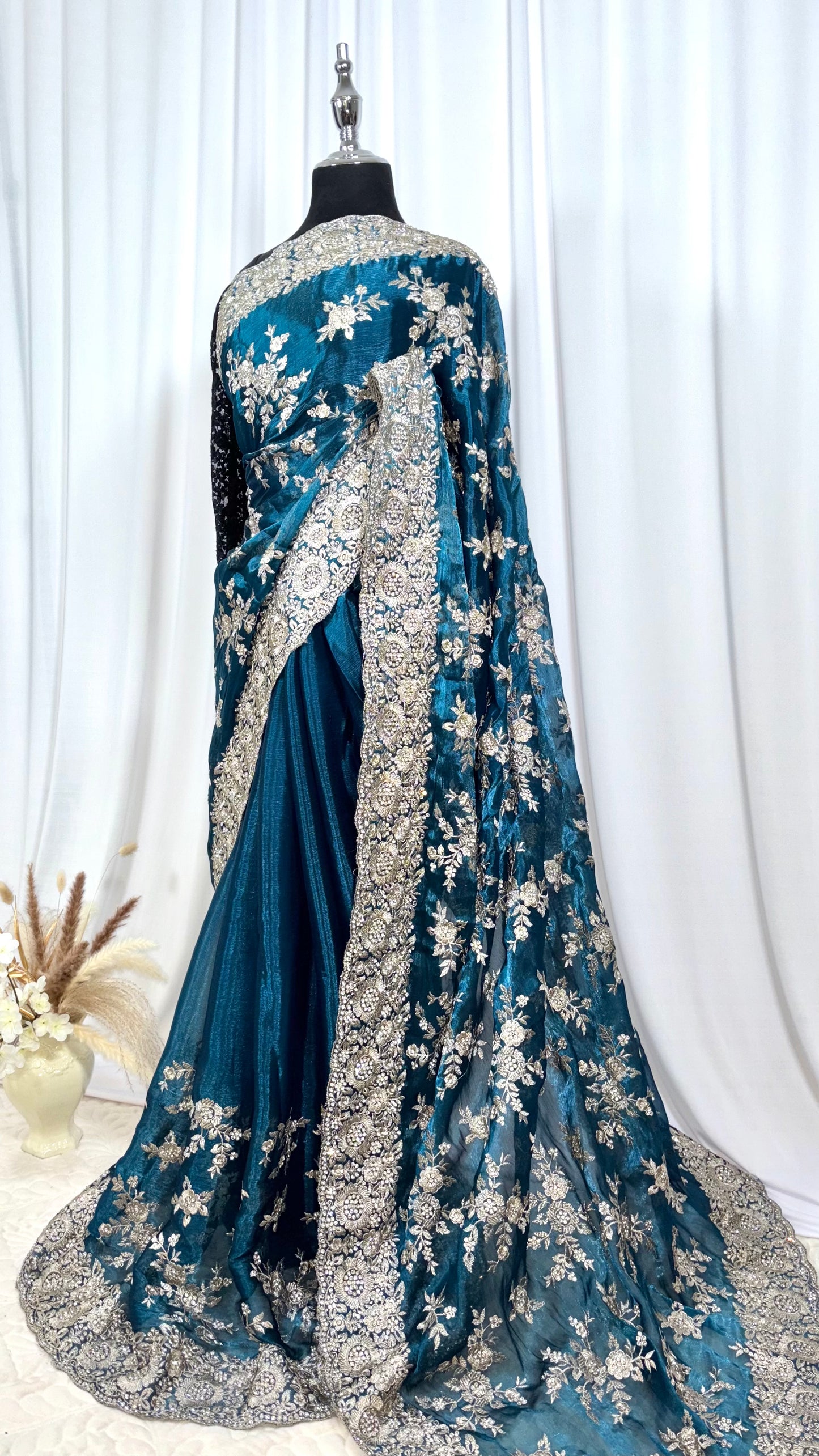 Saree traditionnel - Fleur Nuitée