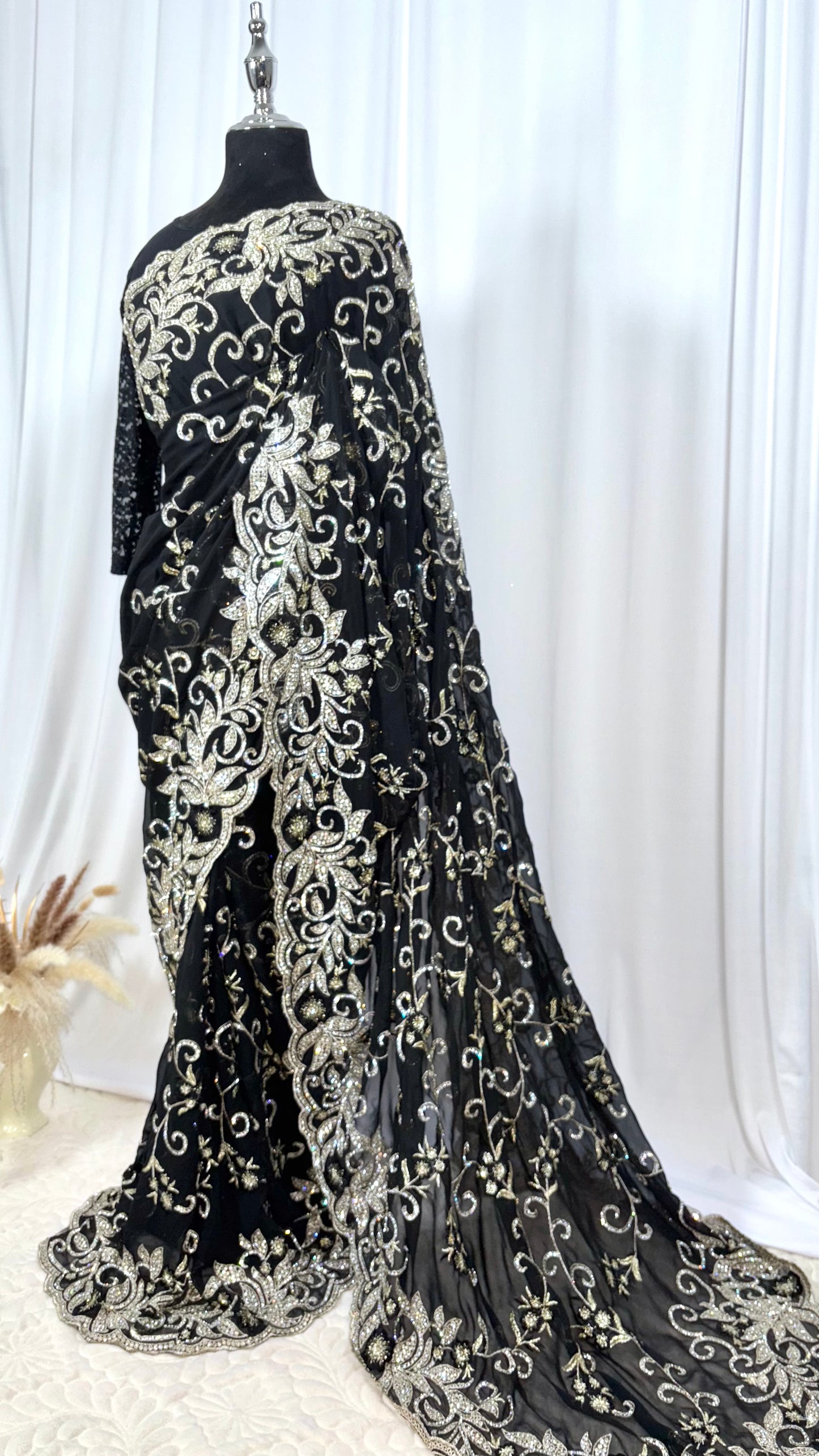 Saree traditionnel - Precious Midnight