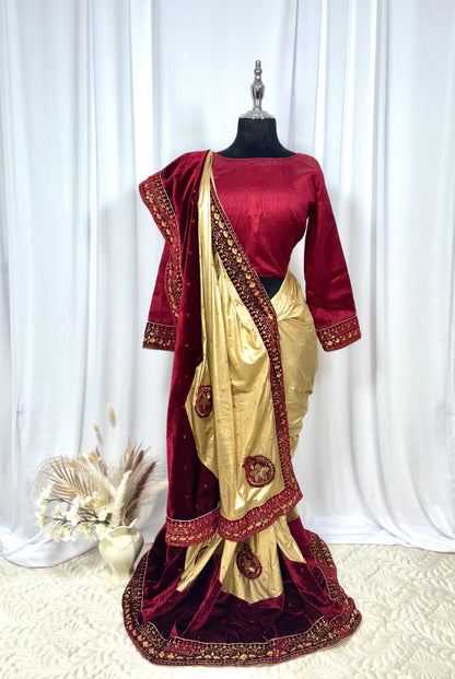 Saree prêt à porter/ One minute saree - Iris d'Or