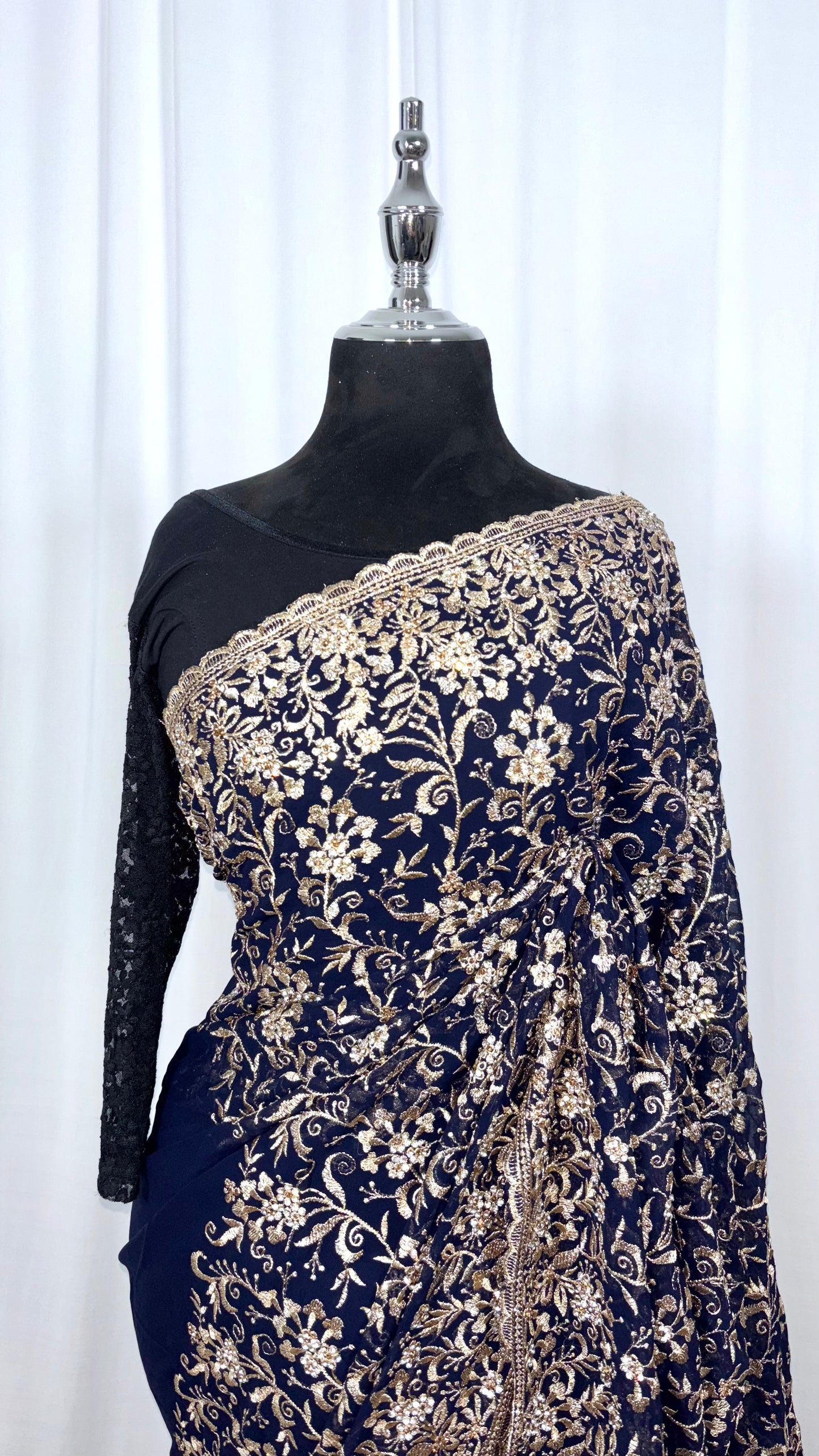 Saree traditionnel - Night of Gold