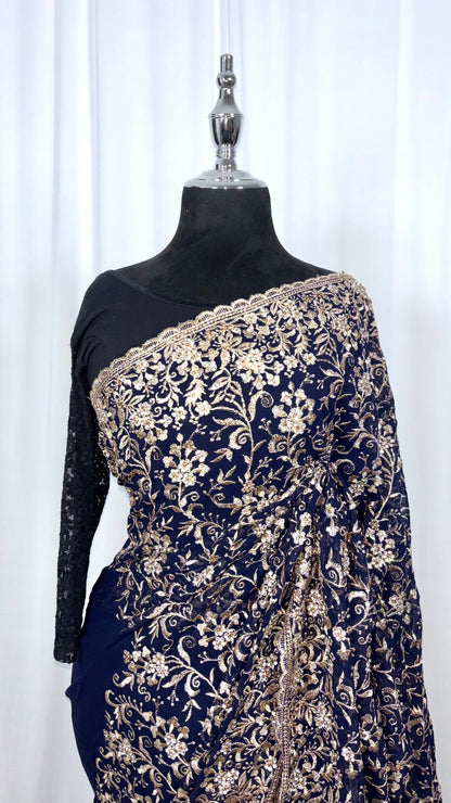 Saree traditionnel - Night of Gold