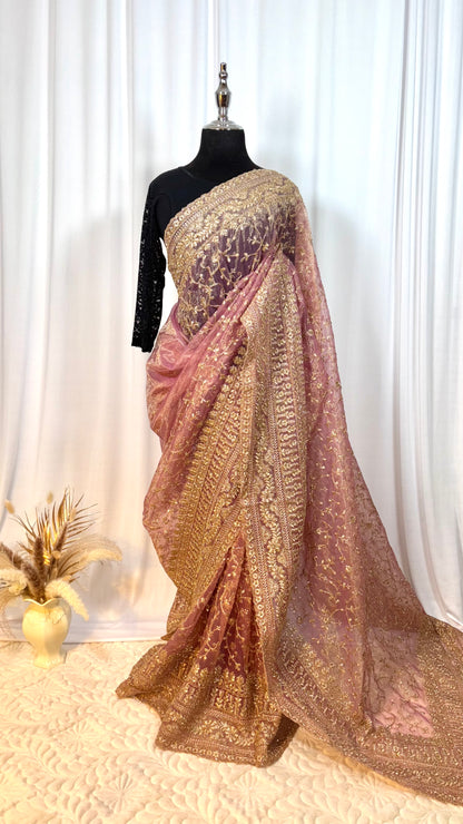 Saree traditionnel - Nectar de Rose